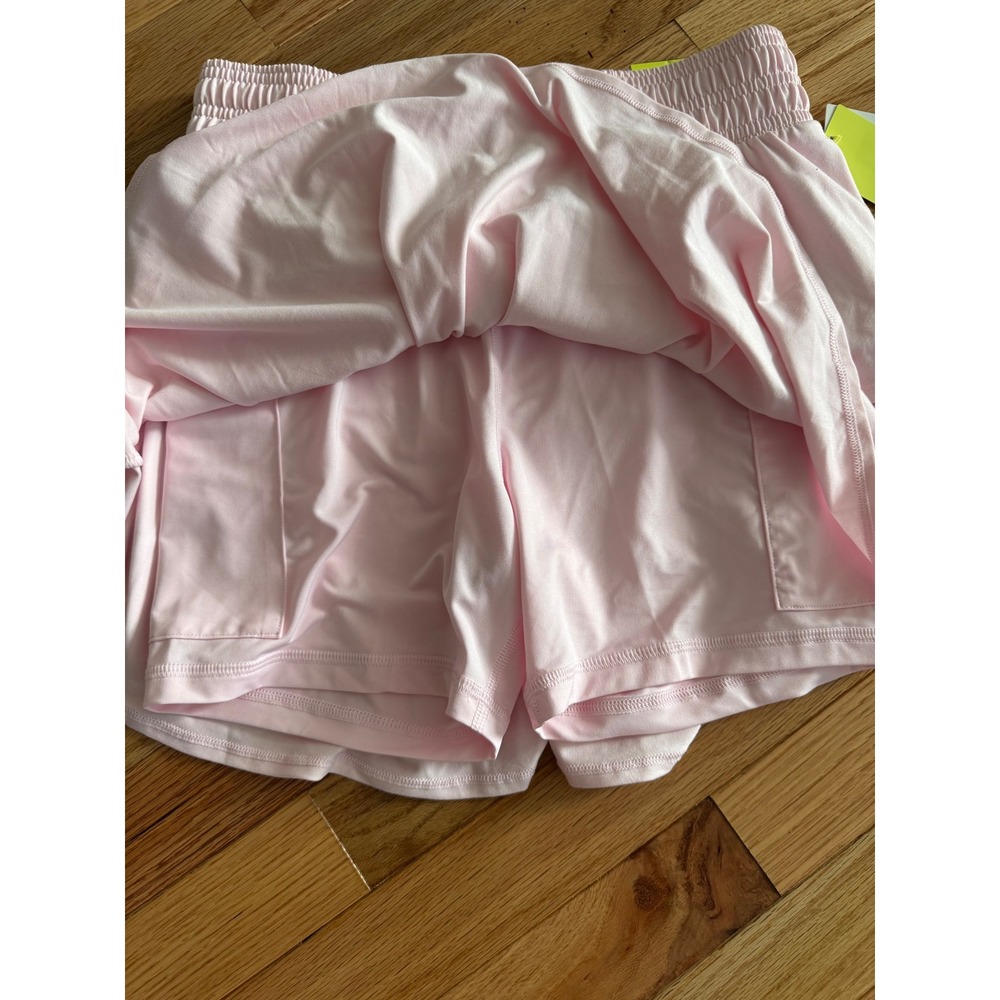 All in Motion Girls Pink Knit Skort Tiered Ruffle High Rise Athletic XL 14 NWT - Picture 4 of 5